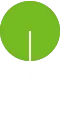 Stylized tree illustration featuring a round green canopy and a white trunk on a black background